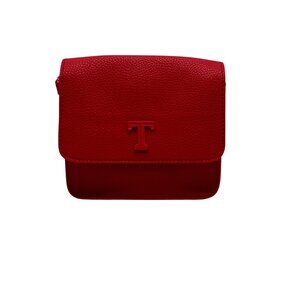 Tanger Outlets Red Faux Leather Crossbody Bag